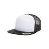 Flexfit Foam Trucker with White Front Cap, blk/Wht, one Size