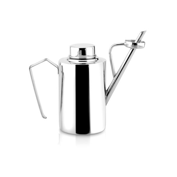 IPAC Drop safe oil dispenser 400 ML - Olipac Oil dispenser stainless steel 13,5 OZ - table size oil can for virgin olive oil - Made to preserve the best extra virgin olive oil for long time