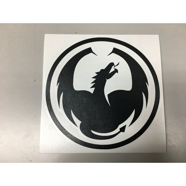 Dragon 01 Black Stickers