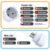 Fosmon Compact European EU To US Plug Adapter, Europe Type C/E/F Plug Converter