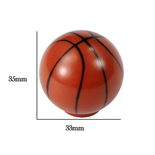 ZILucky Basketball Drawer knobs Ball Sports Party Theme Children and Baby Home Decor Drawer Pulls Handles for Dresser Cupboard Wardrobe Cabinet Kitchen Knobs Pack of 6 (Basketball)