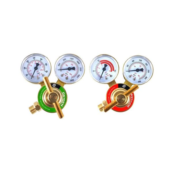 SÜA - Oxygen and Acetylene Regulators Welding Gas Gauges - Rear Entry - LDB