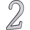 Hillman 4-In. Nail-On Reflective House Number 2