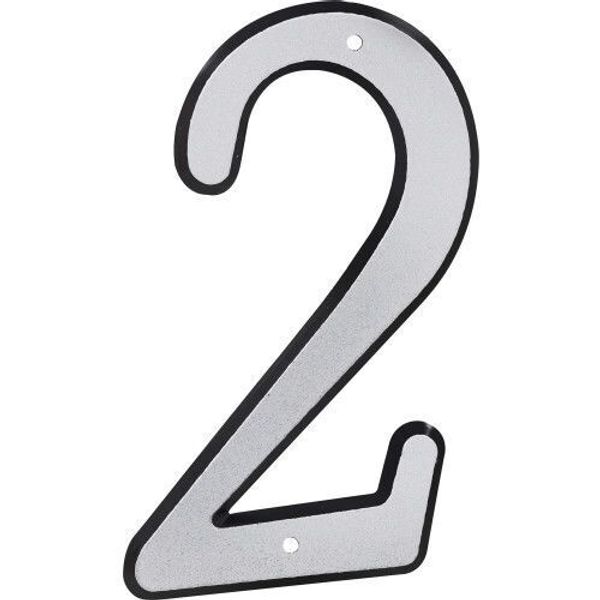 Hillman 4-In. Nail-On Reflective House Number 2