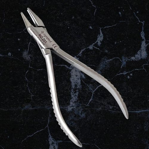 PREMIUM STAINLESS THREE PRONG PLIER ADERER WIRE BENDING ORTHODONTIC DENTAL PLIER (CYNAMED)
