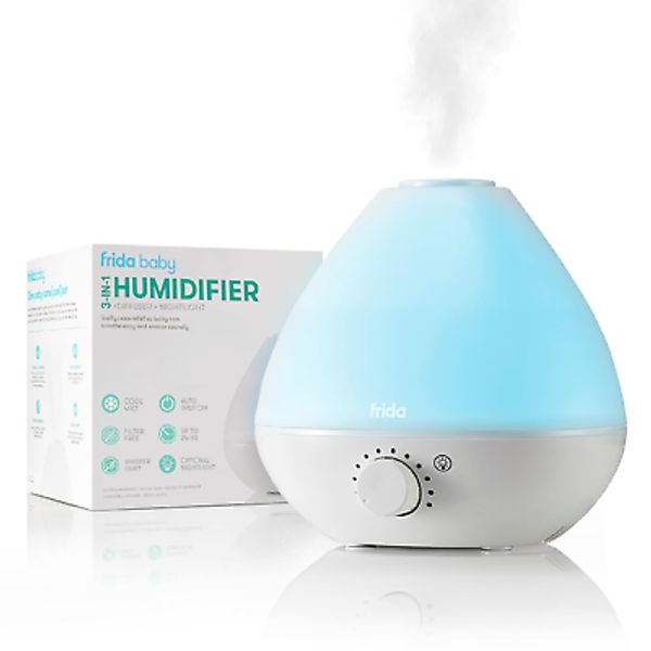 3-In-1 Cool Mist Humidifier for Baby with Diffuser + Nightlight, Baby Humidifier