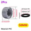 Ctyjia 2 Pack Female Thread Pipe Fitting Cap, 50mm PVC Blanking Stop Cap, Grey