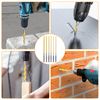 6x Drill Bit Carbide Tips Universal 1/4" Hex Shank for Tile Concrete Brick Glass