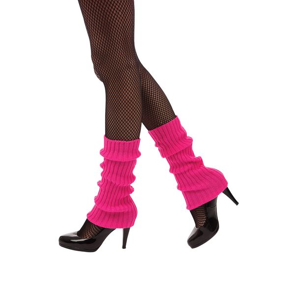 Bristol Novelty BA3312 Leg Warmer Neon Pink, Women