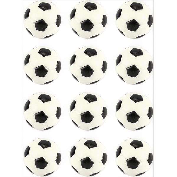 Set of 12 Squeeze Foam 2.5" Soccer Balls, Perfect for Stress Relieving, Sports Playsets Add On