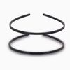 2 Pcs Hair Band, Plastic Easy Headbands, Headbands with Teeth Thin, DIY Headbands, 6mm Width Smooth Headbands