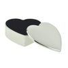 Heart Shaped Silver Nickle Plated Trinket Box