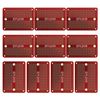 EPLZON Prototype Board Solderable Breadboard Double-Sided PCB Circuit Board for Welding, DIY Electronic Items, Red (Pack of 10)