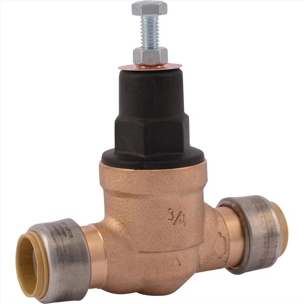 EB45 Sharkbite Pressure Regulating Valve, Direct, 3/4 Inch Push to Connect, Poly
