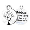 Dog Tag Art Tree Silhouette - Small