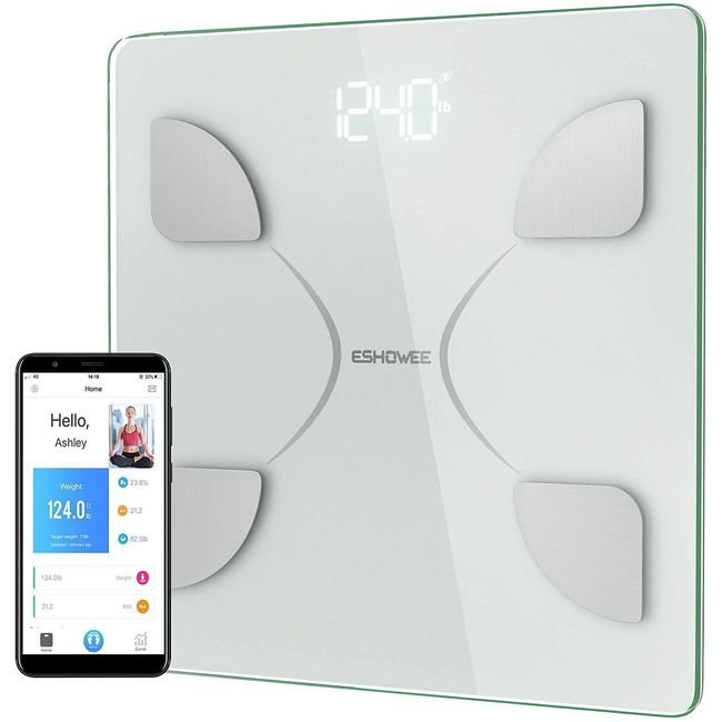 Bluetooth Body Fat Scale, Digital Weight Scale Bathroom Smart Body