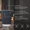 We Can Source It Ltd - 8oz Black Ripple Paper Coffee Cup - Plastic Free, Compostable and Biodegradable Cups - 500pc