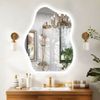 LUVODI Cloud Shape LED Bathroom Mirror Irregular Dimmable Wall Vanity Mirrors HD