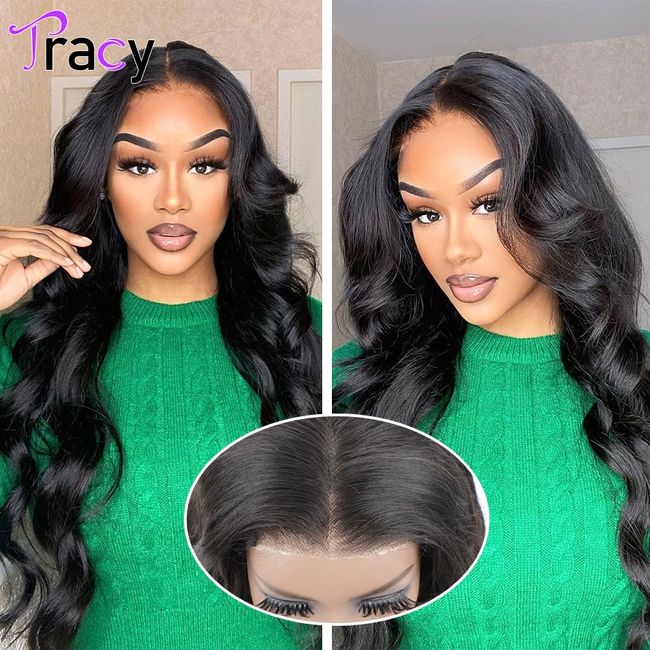 Tracy Wear And Go Wigs Body Wave Glueless HD Lace Front Human Hair Wigs For Women 30" Very Convenient Pre Cut Lace Closure Wig