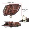 Leather Multitools Carry Flashlight Holder Pen Belt Holster Organizer-Clea