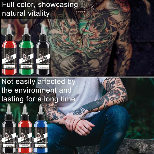 Tattoo Ink Set, Professional Tattoo Set, Long Lasting Tattoo