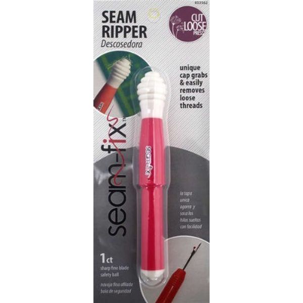 Seam Fix Seam Ripper & Thread Remover #653562 ~ Cut Loose Press ~ 1 per pkg ~ Pink