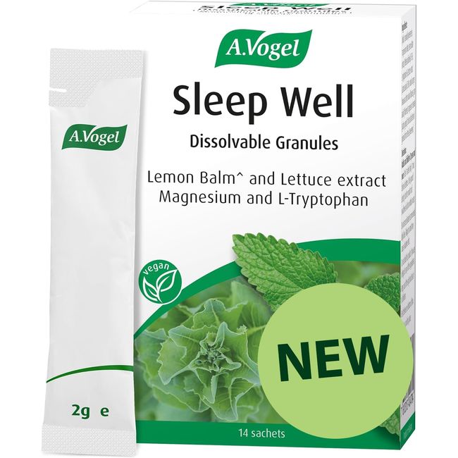 A.Vogel Sleep Well Dissolvable Granules | Sleep Supplement | Pour Directly into Mouth | Natural Orange Flavour | Extracts of Lemon Balm & Lettuce & Magnesium