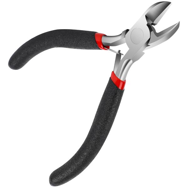 INBOLM Wire Cutters Wire Cutters Small Durable Wire Cutters with Non-Slip Handle, Ideal for Jewelry Making and Guitar String Trimming for Craftsmen and Electronics Enthusiasts