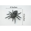 Spider Black Tarantula, Solid Rubber, Toy, Realistic Figure Model, 4" ABC16 B263