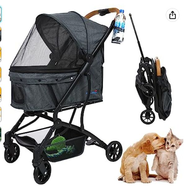 Pup n Whiskers-The Ultimate Pet Stroller for Convenient and Stylish Pet Adventur