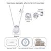 Philip Jones Sterling Silver Friendship Quote Knot Set