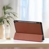 Yingphia Case for LG 10 (13th Gen, 2023 Release)，Adjustable Angle PU Material Protective Case，Triangular Bracket with Automatic Wake-up/Sleep (Brown)