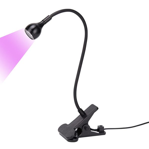 Luce LED per Essiccatore unghie, Luce Viola per polimerizzazione con Colla UV USB con Clip di Fissaggio, per la Riparazione del Circuito del Telefono