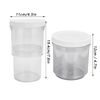 2Pcs Vacuum Container, Push Type Retractable Adjustable Food Storage Box with Cover for Kitchen Home Restaurant