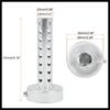 Hihaha 60mm Universal Motorcycle Exhaust Muffler Replacement Silver Tone Durable Material