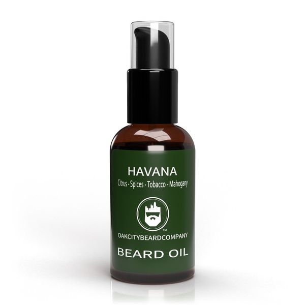 Oak City Beard Co. (Havana) Beard Oil - 2oz - Citrus - Spices - Tobacco