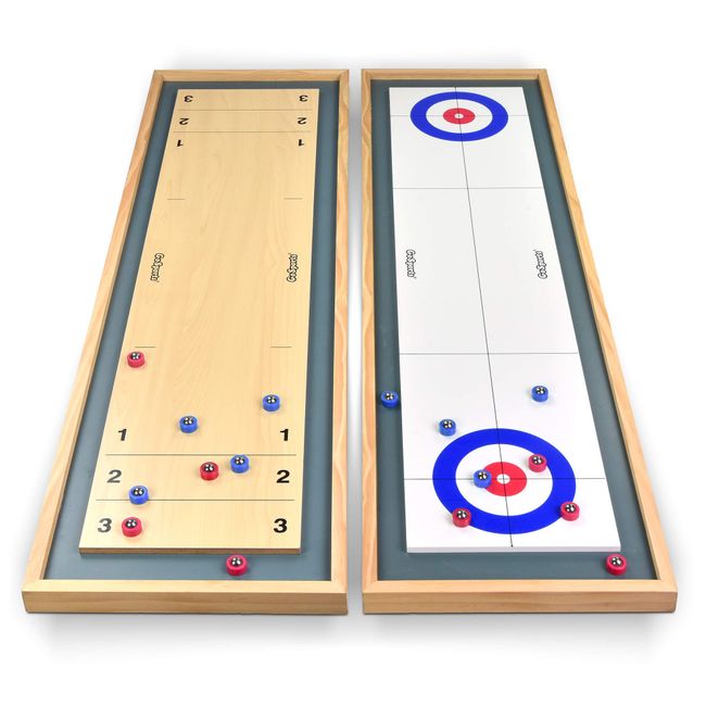 GoSports Shuffleboard and Curling 2 in 1 Board Game