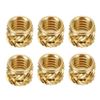 60pcs M3 Threaded Insert OD5mm L4mm Brass Nut Knurled Inserts Heat Embedment Nuts Compatible with Voron 2.4 Trident Switchwire DIY 3D Printer