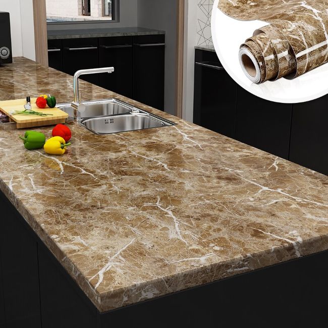 Kitchen Waterproof And Oil-proof Wallpaper Stove Cabinet