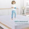 AIMS Waterproof Quilted Mattress Protector Fitted Cover Microfiber Quilted Topper fitted sheet Elasticated Skirts 30cm Deep (Single)