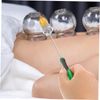 Healeved Cupping Massaging Igniter Tool Fire Cupping Rod Anti-Scald Handle Plastic Iron Constructi