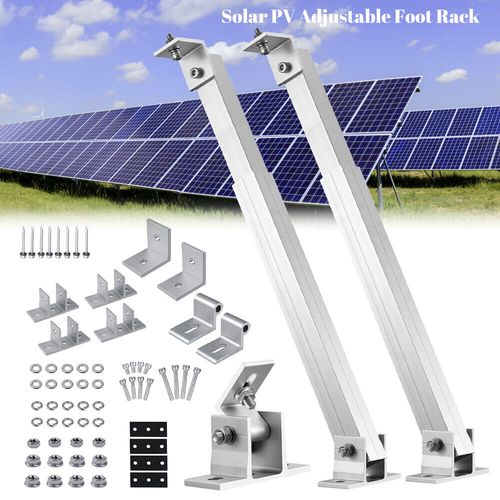 Solar Panel Mounting Brackets ABS Adjustable Angle Tilt Mount Fixing Wall Roof