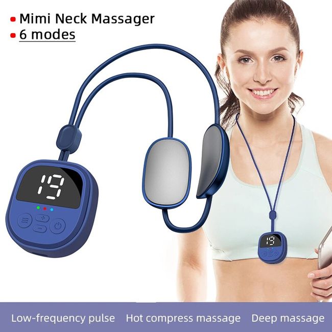 Smart Electric Neck and Shoulder Massager Low Frequency Heating Pain Relief  Tool