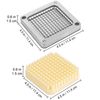 French Fry Cutter Chopper Replacement Blade & Push Block 1/4-inch 3 Pieces