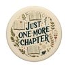 Just One More Chapter Bookish Book Reading Botanical Beige PopSockets Standard PopGrip