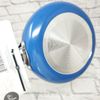 Core Kitchen 2pc Mini Round Non-stick Fry Pan & Slotted Turner Set, Blue Lapis