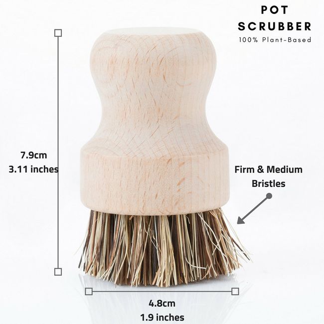 Biodegradable cleaning brushes set