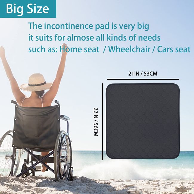 Chair Seat Cushions, Absorbent Washable Incontinence Chair Pads Non-Slip Waterproof Seat Protector Pads for Incontinence for Senior Children 22