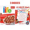 Life Multigrain Squares Breakfast Cereal, Cinnamon, (3 Pack)
