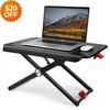 TaoTronics 24” Laptop Desk, Tabletop Workstation Stand Up Desk Ergonomic Design